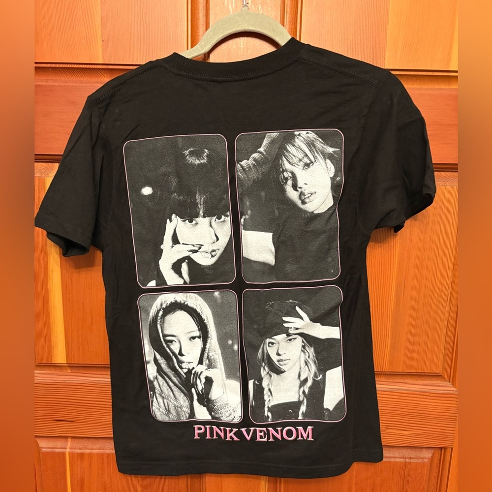 Black Pink T-Shirt with Pink Graphic - Picture 2 of 4